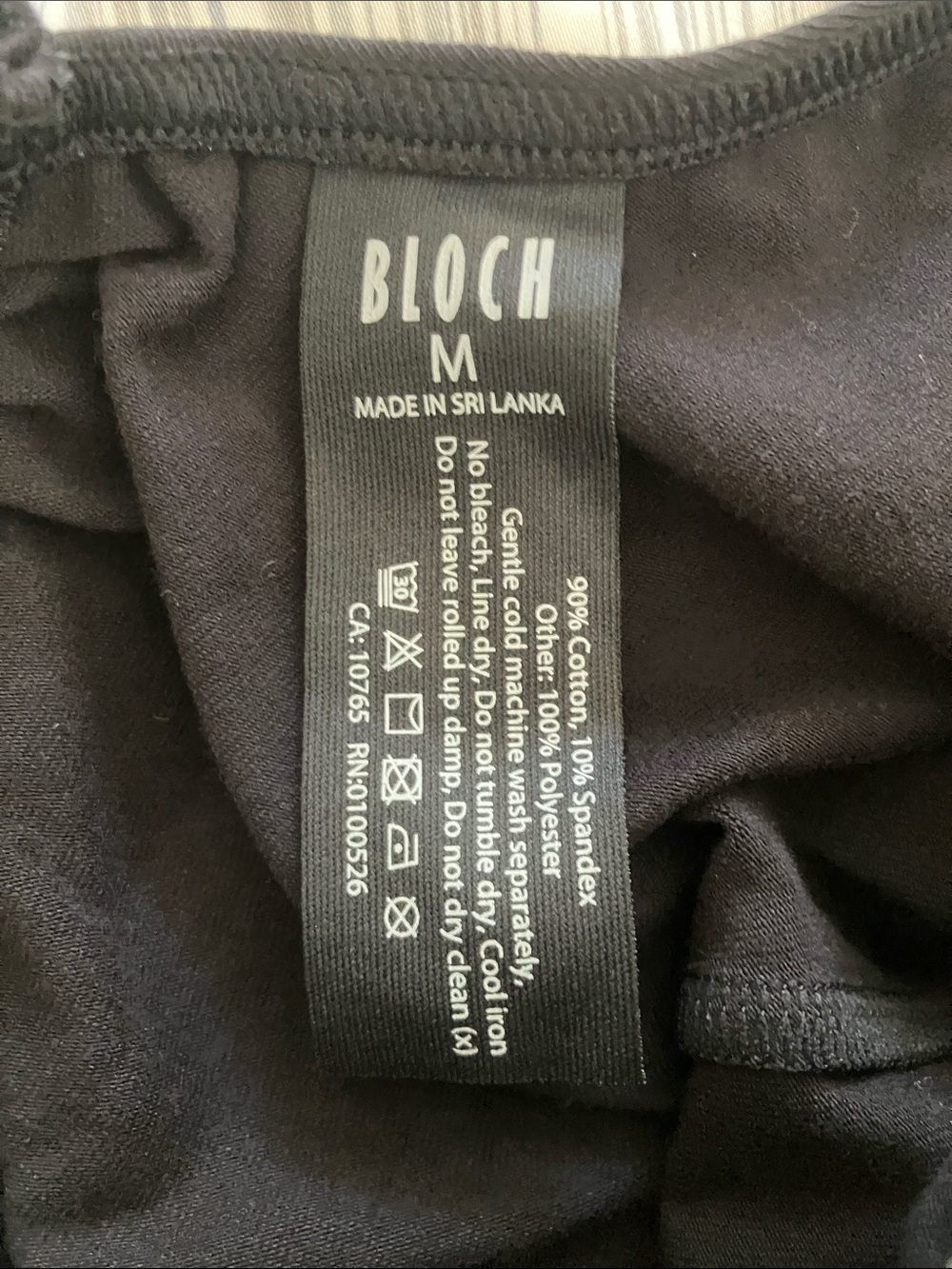 BLOCH Ballon Black 3/4 Sleeve Pinched Front/Back Ballet Leotard Size M NWT - Picture 7 of 9
